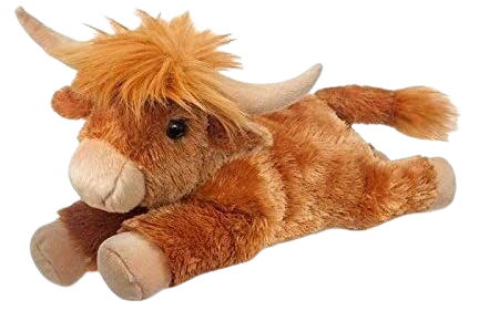 Amazon.com: Aurora, 60932, Flopsie Highland Cow, 12In, Soft Toy, Red, Brown: Toys & Games
