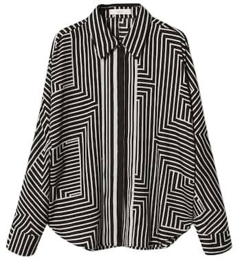 Satin striped shirt - Women | Mango USA