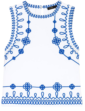 Embroidered top - Tops & Shirts | Maje
