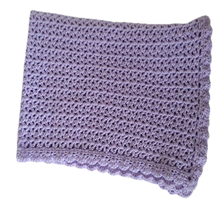 Amazon.com: Crochet Baby Blanket Purple Baby Blanket Baby Shower Gift swaddling blanket Lavender Lace Blanket: Handmade