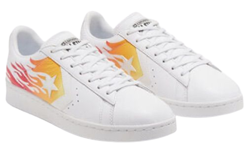 White flames Converse Sneakers