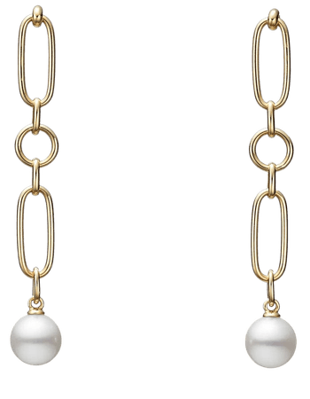 Mikimoto M Collection Cultured Pearl Drop Earrings | Nordstrom