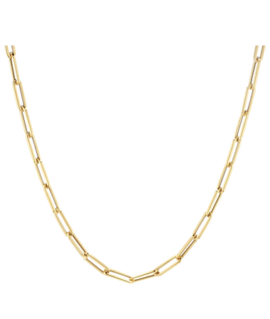 paper clip gold chain