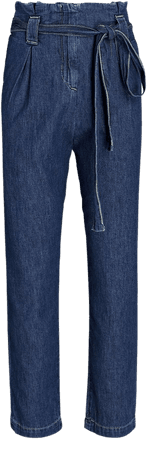 L'Agence Violette Denim Paperbag Pants | INTERMIX®