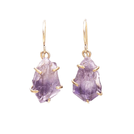 Amethyst Drop Earrings – Alana Douvros Jewelry