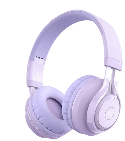 pastel purple headphones