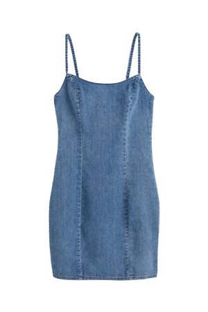 Denim bodycon dress - Denim blue - Ladies | H&M US