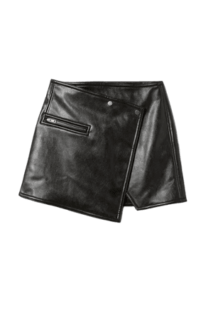 Ridley Biker PU Skirt - Black - Skirts - Weekday GB