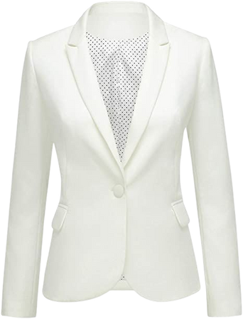 GRAPENT Women's Black Business Casual Pockets Work Office Button Back Slit Long Sleeves Blazer Lightweight Jacket Suit Size Small US 4-6 at Amazon Women’s Clothing store