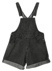 Oriana Dungarees (£45) ❤ liked on Polyvore featuring jumpsuits, rompers, overalls, shorts, bottoms, denim overalls, denim rompers, dungaree overalls, bib overalls and denim romper
