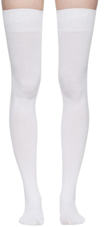 white over-knee socks