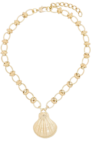 Gold By Alona 18kt gold-plated shell necklace BardotNecklace - Farfetch