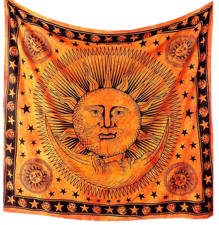 Cotton Handmade Fabric, Sun Moon Tapestry, Hippie Wall Hangings, Bohemian Tapestries, Boho Sun Wall Tapestries, Hippy Home Decor