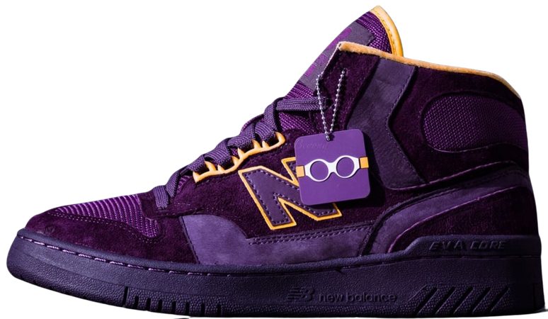high top gold and purple new balance - Google Search