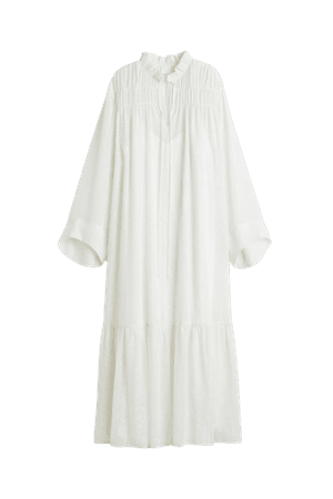 Chiffon Maxi Dress - White - Ladies | H&M US