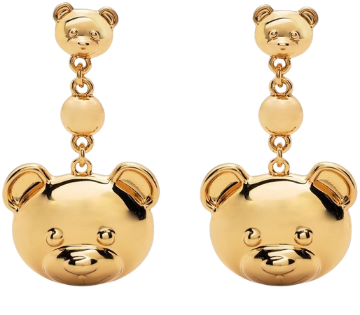 Moschino Teddy Bear Hanging Earrings - Farfetch