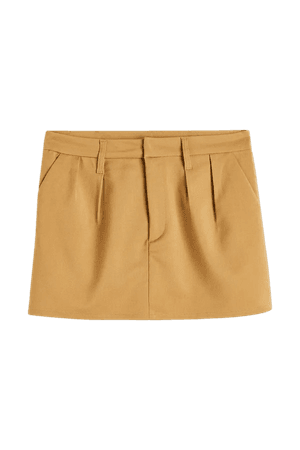 Mini Skirt - Beige - Ladies | H&M US