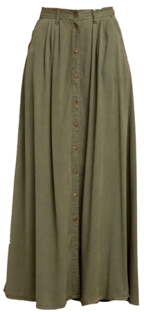 Olive Maxi Skirt