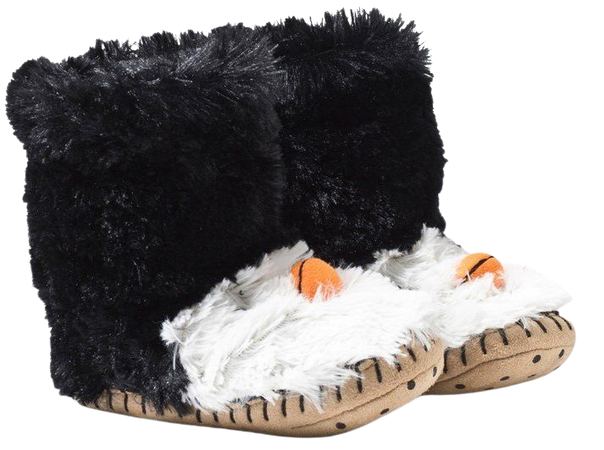 Hatley Fuzzy Penguin Slippers | AlexandAlexa