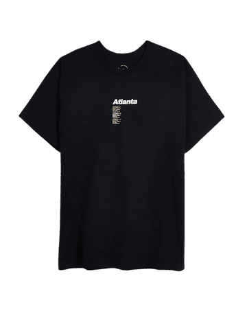 Black back graphic print t-shirt | River Island