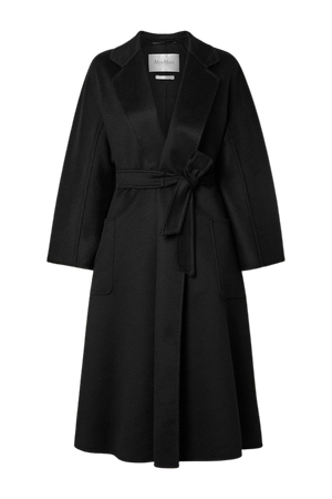 Black Labbro belted cashmere coat | Max Mara | NET-A-PORTER