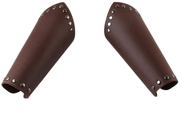 Amazon.com: HZMAN Faux Leather Arm Guards - Medieval Cross Bracers - Black - One Size, Black: Sports & Outdoors