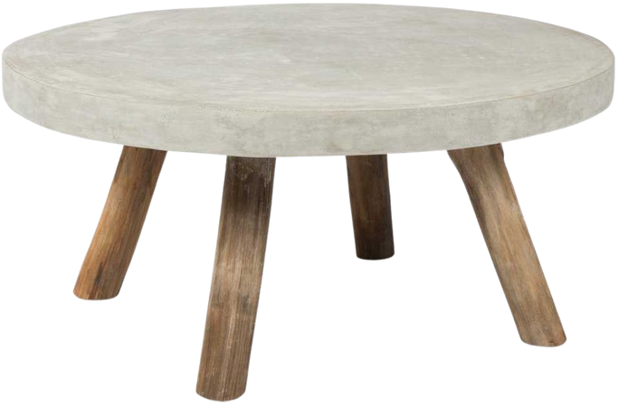Concrete Round Coffee Table; Concrete Round Coffee Table