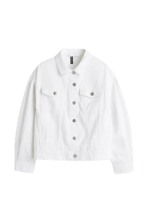 Denim Jacket - White - Ladies | H&M US