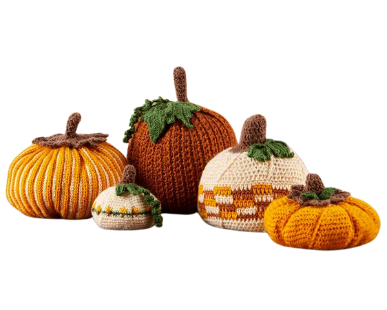 Herrschners Country Pumpkins Crochet Kit