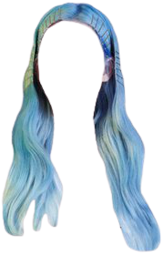 blue hair png pins and clips