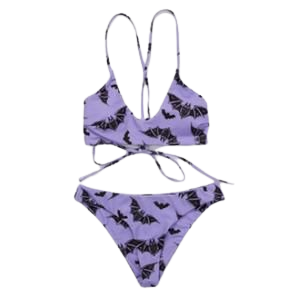 Lilac Bat Bikini – Goth Mall