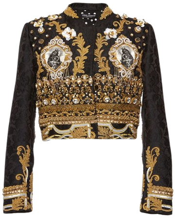 Baroque Gold Corded Evening Jacket