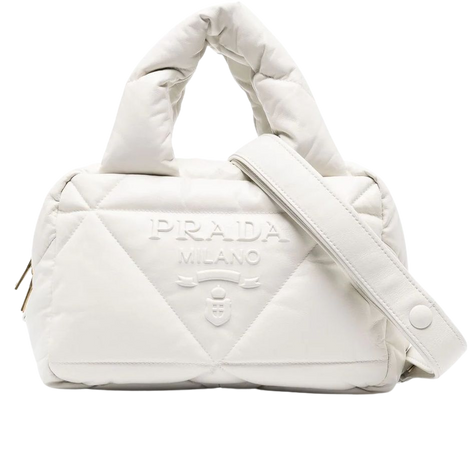 Prada Quilted Logo Tote Bag - Farfetch
