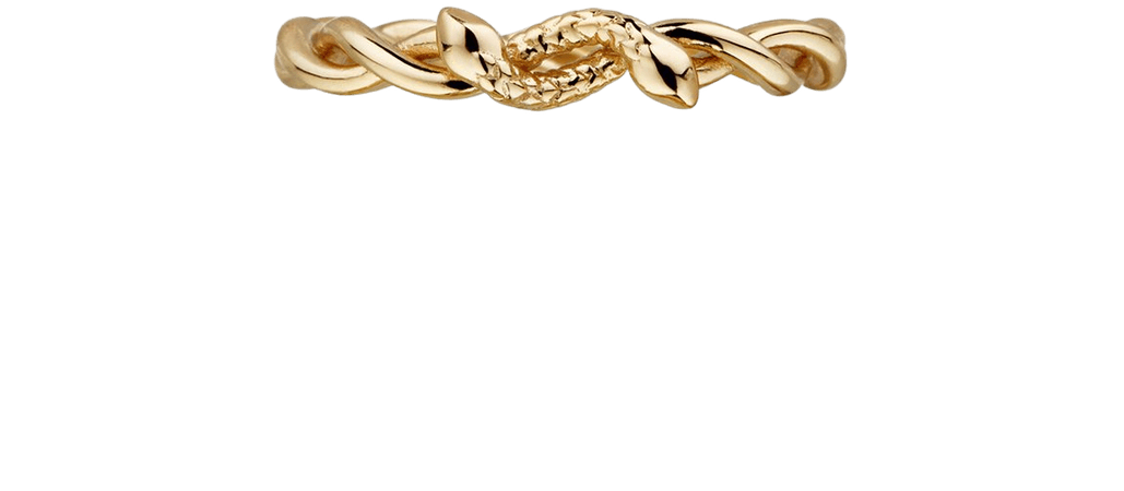 DEVISE. Double Headed Snake Twist Ring - Gold – REGALROSE