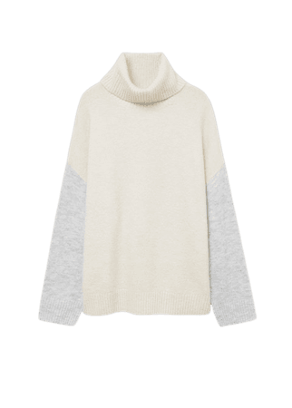 Turtle neck oversize sweater - Women | Mango USA
