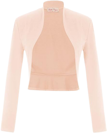 Belle Poque Women's Vintage Cropped Shrug Open Front Long Sleeve Ruffled Bolero Cardigan… at Amazon Women’s Clothing store