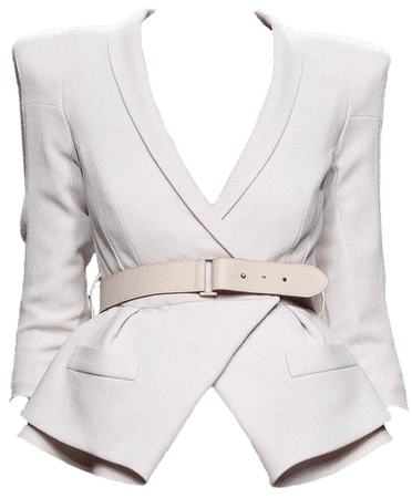 white blazer vest