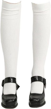black heels white socks