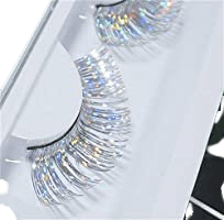Amazon.com : Dorisue Halloween lashes Silver eyelashes glitter eyelashes Princess cosplay eyelashes silver-white False Eyelashes Extension for Women Girls P24 : Beauty