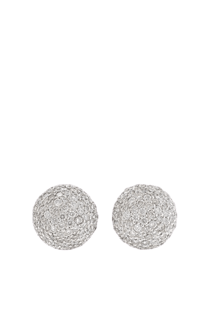 Gold 18-karat white gold diamond earrings | Carolina Bucci | NET-A-PORTER