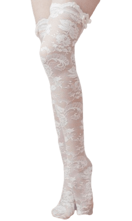 white lace thigh high socks - Google Search
