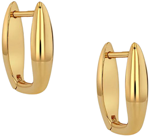ANINE BING Oval Link Earrings - Gold