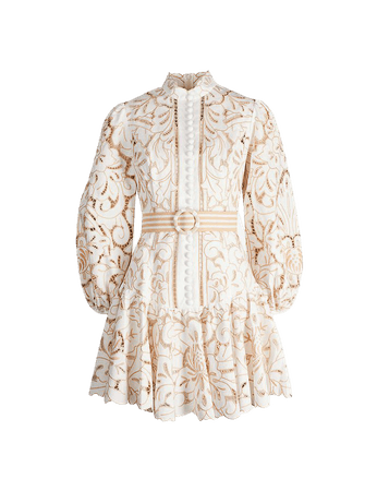 ZIMMERMANN - Edie floral lace mini dress | Selfridges.com