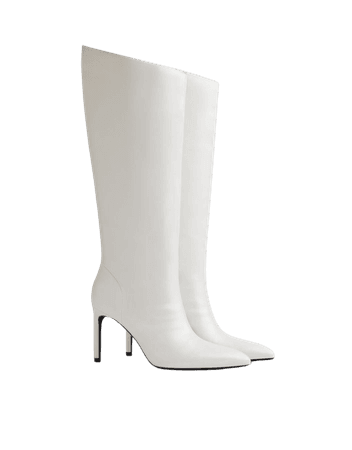 Asymmetric boots with stiletto heels - View all - Woman | Bershka