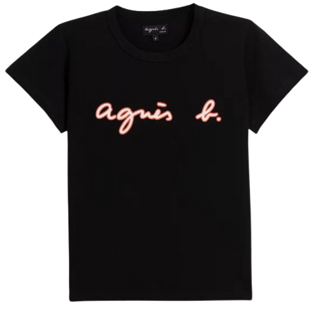 black Puffink "agnès b." Brando t-shirt | agnès b.