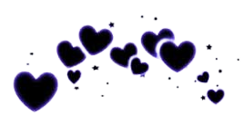 gacha purple headband (hearts)