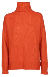 turtleneck sweater orange