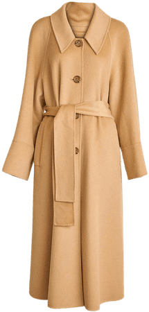 Buttoned Cashmere Coat - Women's Tall Wool Coat - Lattelier