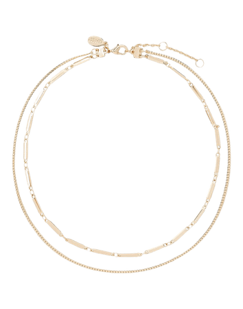 Shiny Gold Filled Paperclip Chain Necklace | Express