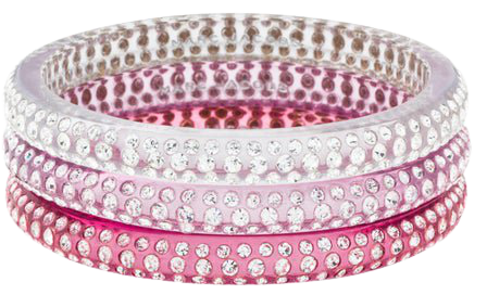 Marc Jacobs Crystal & Resin Bangle Set - Bracelets - MAR74329 | The RealReal
